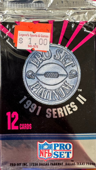1991 Pro Set Football Platinum Series 2 Pack 1991 Pro Set Football Platinum Series 2 Pack