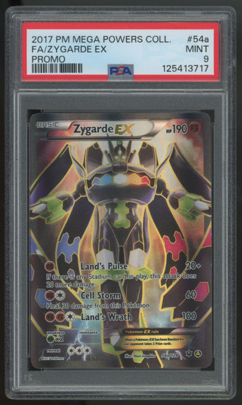 2017 Pokemon Zygarde EX Full Art Promo #54a PSA 9