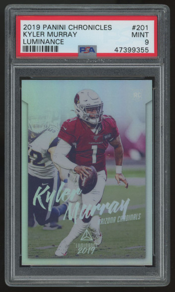 2019 Panini Chronicles Luminance Kyler Murray RC #201 PSA 9