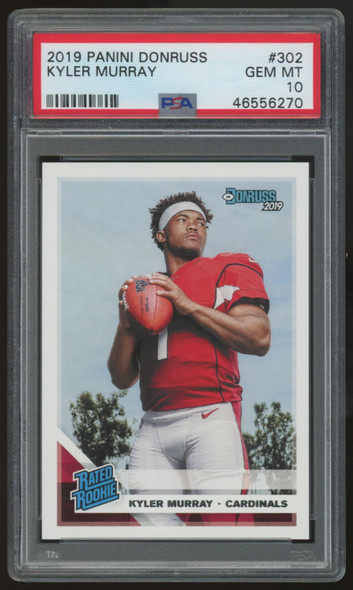 2019 Panini Donruss Kyler Murray Rated Rookie #302 PSA 10 *270