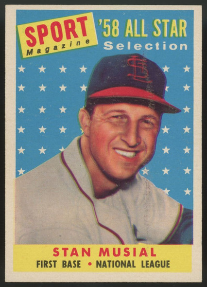 1958 Topps Stan Musial All Star #476 NM 1958 Topps Stan Musial All Star #476 NM