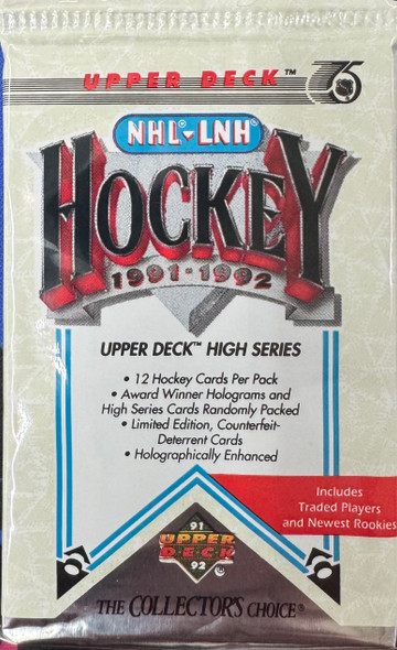 1991/92 Upper Deck NHL Hockey High Series Pack