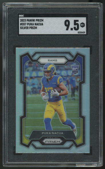 2023 Panini Prizm Puka Nacua RC Silver #357 SGC 9.5