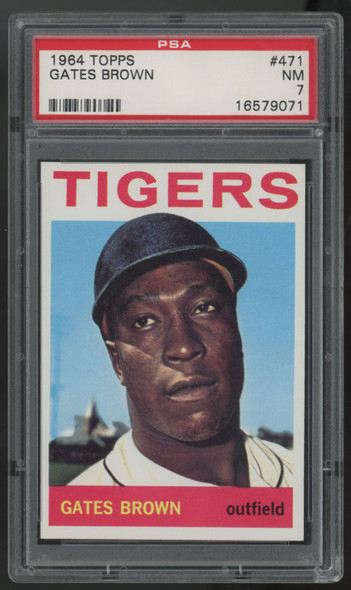 1964 Topps Gates Brown #471 PSA 7