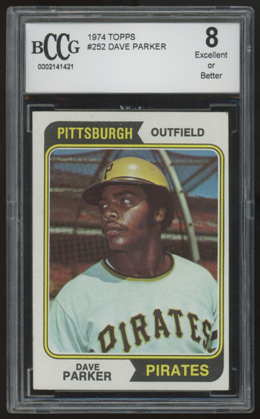 1974 Topps Dave Parker RC #252 BCCG 8