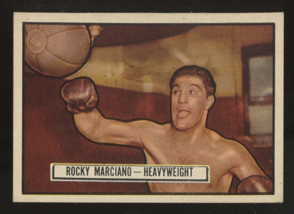1951 Topps Ringside Rocky Marciano #32 EX 1951 Topps Ringside Rocky Marciano #32 EX