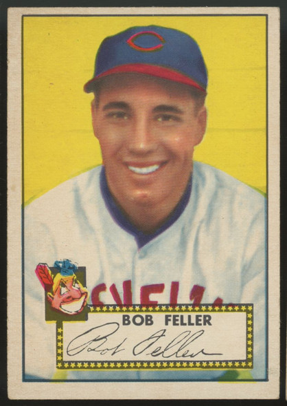 1952 Topps Bob Feller #88 VG/EX-EX Red Back