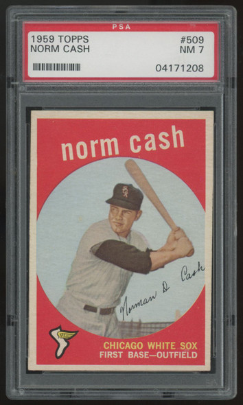 1959 Topps Norm Cash RC #509 PSA 7