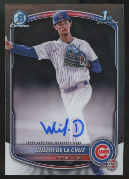 2025 Bowman Chrome Wilfri De La Cruz 1st Auto #CPA-WD