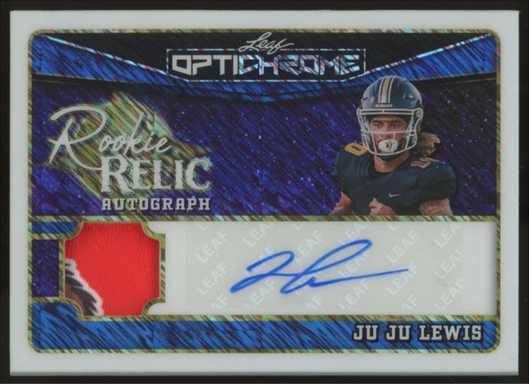 2025 Leaf Optichrome Ju Ju Lewis RC Rookie Relic Auto /3 #RA-JL1