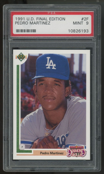 1991 UD Final Edition Pedro Martinez RC #2F PSA 9