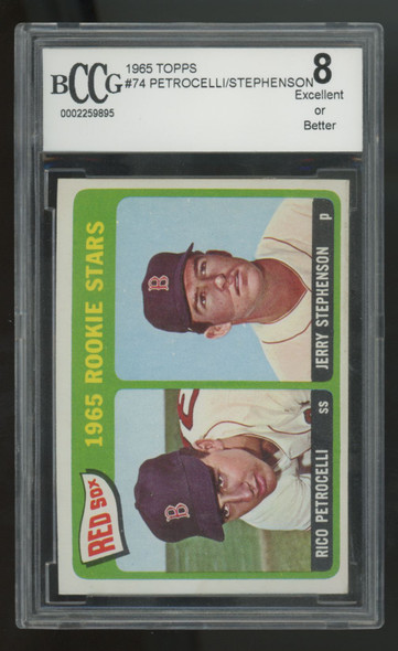 1965 Topps Petrocelli/Stephenson RC Rookie Stars #74 BCCG 8
