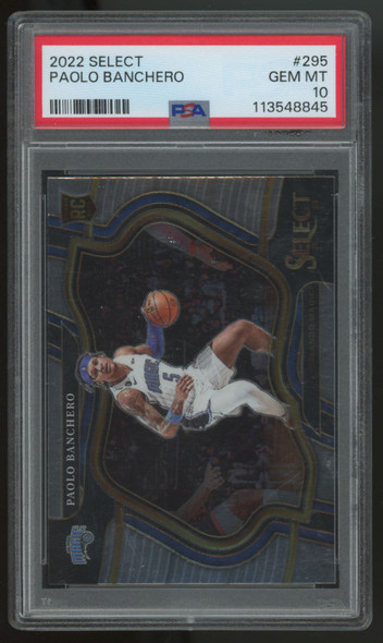2022 Select Paolo Banchero Courtside RC #295 PSA 10