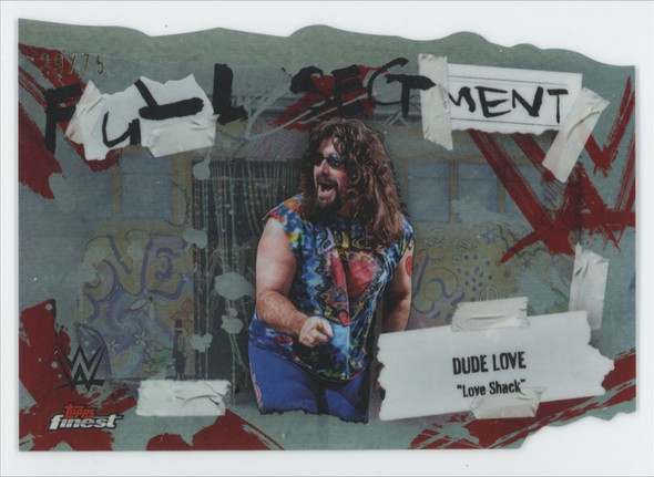 2025 Topps Finest WWE Dude Love Full Segment Die-Cut Refractor /75 #FS-TLS 2025 Topps Finest WWE Dude Love Full Segment Die-Cut Refractor /75 #FS-TLS
