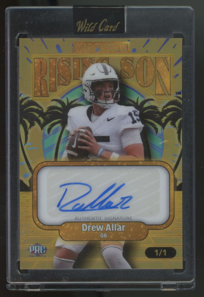 2024 Wild Card Alumination Drew Allar RC Rising Son Gold Auto 1/1 #ARSA-DA