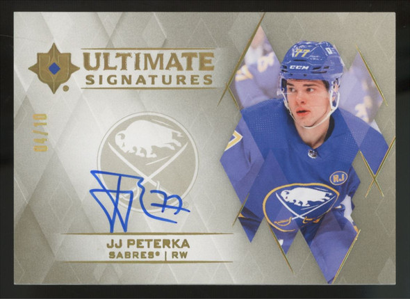 2023-24 UD Ultimate Collection JJ Peterka Gold Auto /10 #US-JP