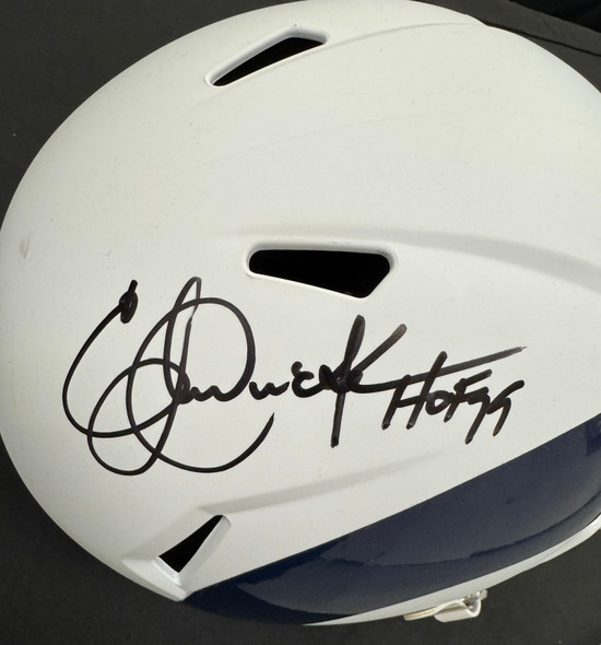 Eric Dickerson Signed Autographed Inscribed Riddell FS Replica Helmet Schwartz