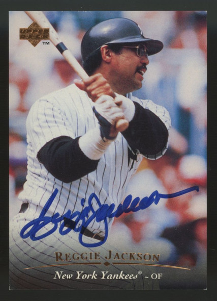 1995 Upper Deck Reggie Jackson Signed Auto UD Authentic #AC1