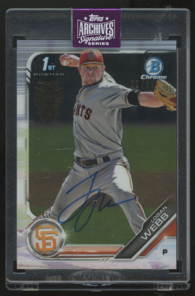 2025 Topps Archives Signature Series Logan Webb Auto /60 #BCP-79