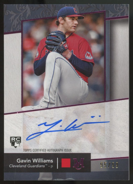 2024 Topps Museum Collection Gavin Williams RC Pink Archival Auto /99 #AA-GW