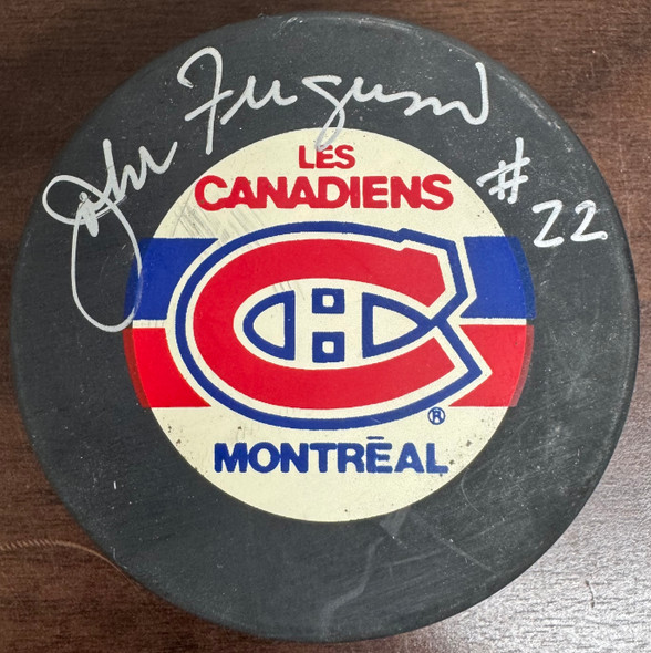 John Ferguson Signed Autographed Puck Canadiens JSA Cert