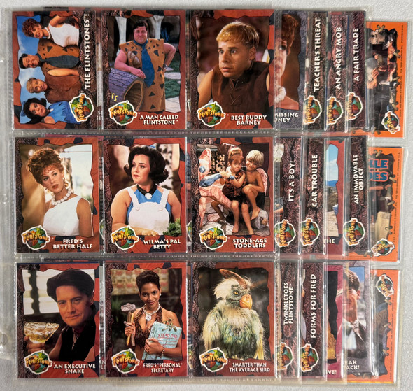 1994 Topps The Flintstones Movie Complete Card Set (88/88) W/ Inserts