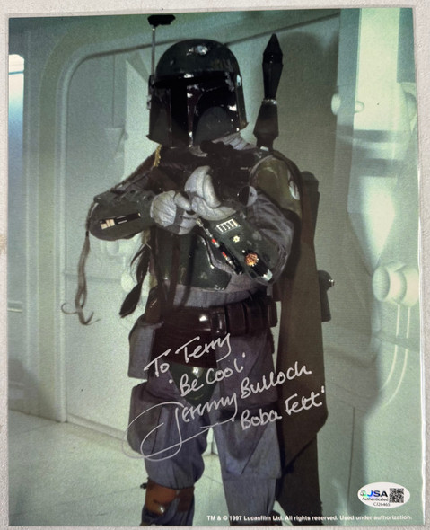 Jeremy Bullock "Bobba Fett" Star Wars Be Cool Signed Autographed 8x10 Photo JSA