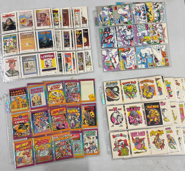 Funny Outrageous Complete Collector Card Sets, Zero Heores, National Lampoon