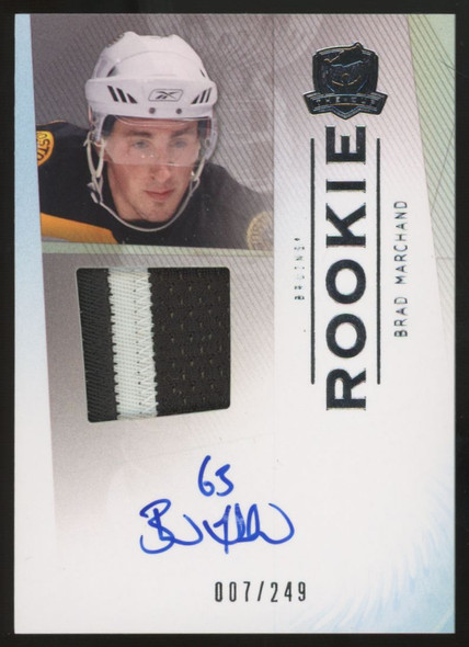 2009-10 Upper Deck The Cup Brad Marchand RC Patch Auto RPA /249 #115