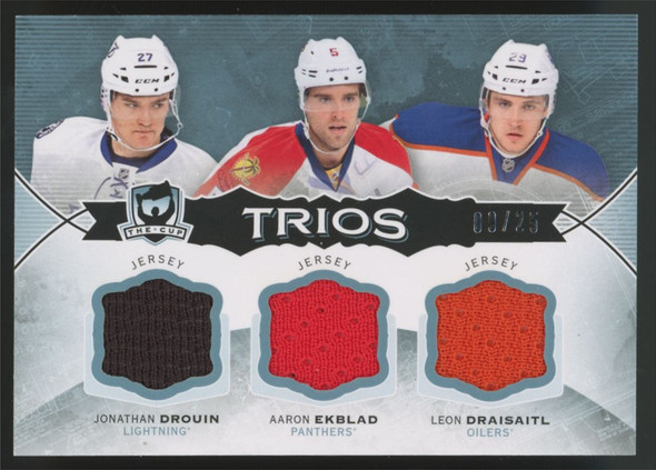 2014-15 UD The Cup Drouin/Ekblad/Draisaitl Trios Triple Patch /25 #C3-ROOK2