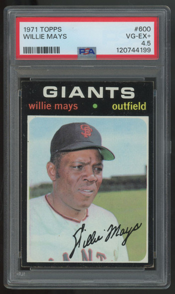 1971 Topps Willie Mays #600 PSA 4.5