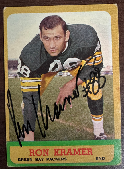 1963 Topps Ron Kramer #92 Signed Autographed JSA