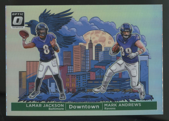 2024 Panini Donruss Optic Lamar Jackson/Mark Andrews Downtown Duo SSP #8