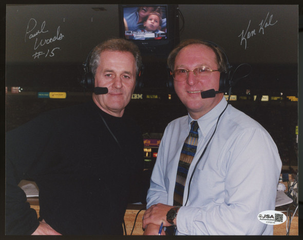 Ken Kal Paul Woods Signed Autographed 8x10 Photo JSA