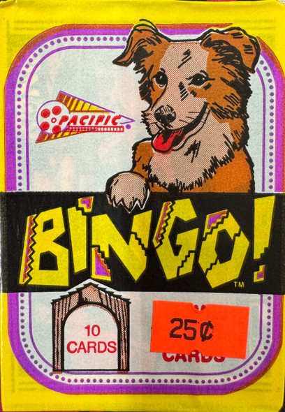 1991 Pacific Bingo! Movie Trading Card Wax Pack
