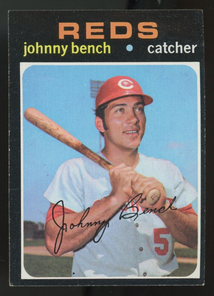 1971 Topps Johnny Bench #250 G/VG (Crease)