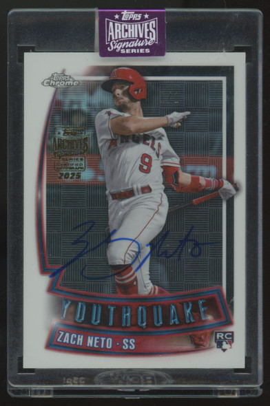 2025 Topps Archives Signature Series Zach Neto RC Auto 1/1 #YQ-65