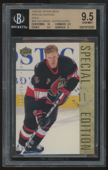 1995-96 Upper Deck Special Edition Daniel Alfredsson RC Gold #SE145 BGS 9.5