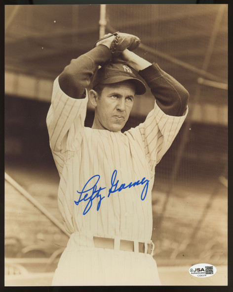 Lefty Gomez Signed Autographed 8x10 Photo JSA *374