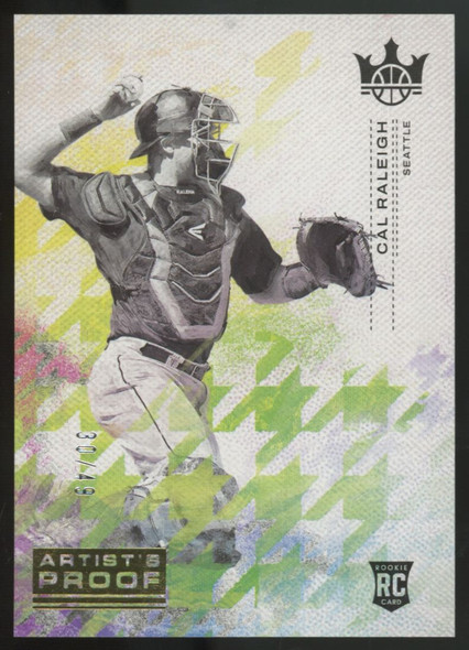 2022 Panini Diamond Kings Cal Raleigh RC Gold Artist's Proof /49 #171