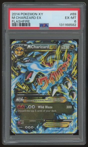 2014 Pokemon M Charizard EX Flashfire Holo #69 PSA 6