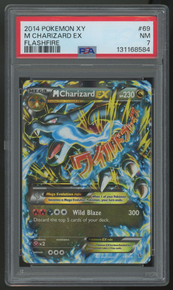 2014 Pokemon M Charizard EX Flashfire Holo #69 PSA 7