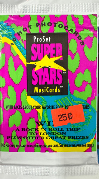 1991 Pro Set Super Stars MusiCards Wax Pack