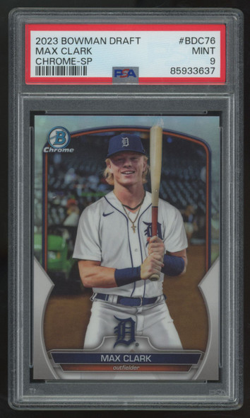2023 Bowman Draft Max Clark Chrome SP #BDC-76 PSA 9