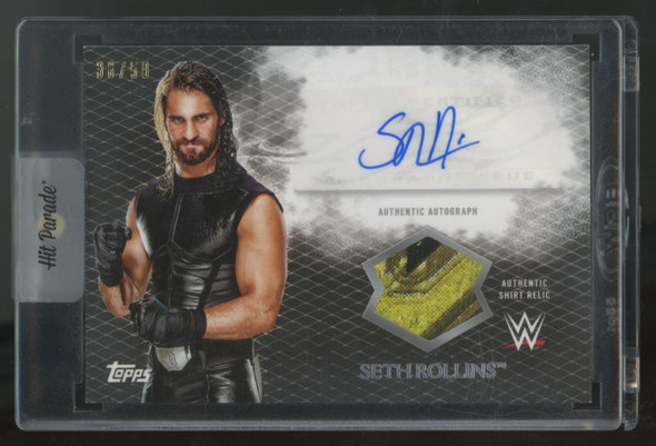 2015 Topps WWE Undisputed Seth Rollins Patch Auto /50 #UAR-SR