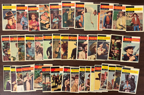 1958 Topps TV Westerns Partial Card Set (42/71) Good