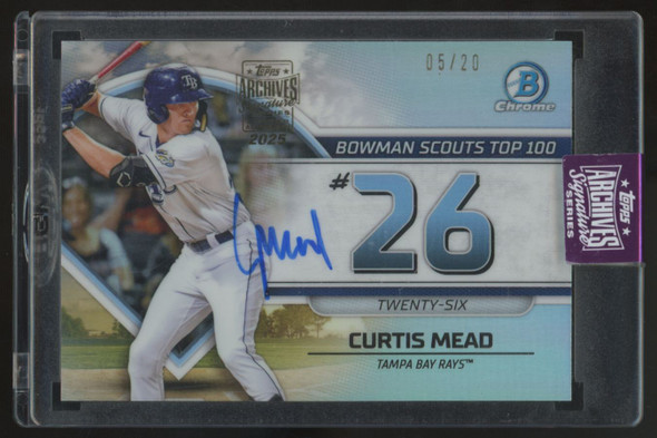 2025 Topps Archives Signature Series Curtis Mead Auto /20 #BTP-26