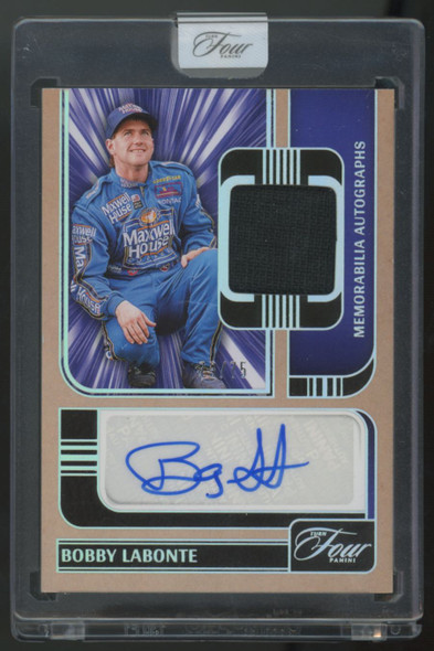 2025 Panini Turn Four Bobby Labonte Holo Silver Patch Auto /75 #MA-BLT