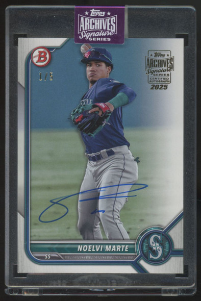 2025 Topps Archives Signature Series Noelvi Marte Auto /5 #BP-63