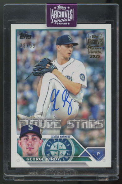 2025 Topps Archives Signature Series George Kirby Future Stars Auto /59 #195